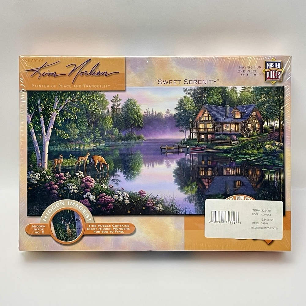NEW 1000 Piece Jigsaw Puzzle - Kim Norlien "Sweet Serenity" Master Pieces Sealed